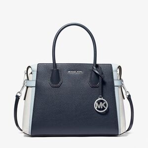 Michael Kors Mercer Medium Color-Block Belted Satchel